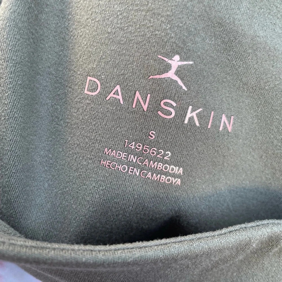 DANSKIN OLIVE GREEN 7/8 ACTIVE LEGGINGS - Picture 3 of 3